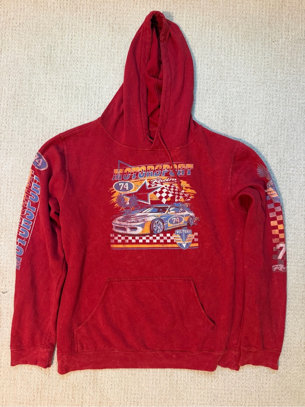 Red Motorsports Graphic Pullover Hoodie